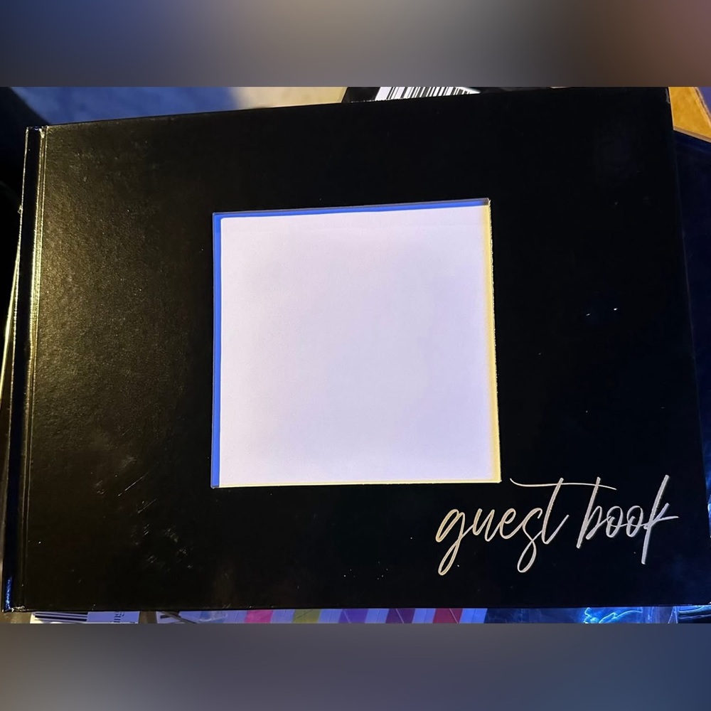 Black Wedding Guest Book